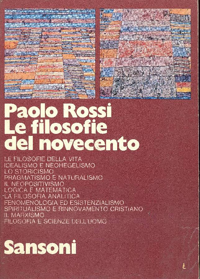 Le filosofie del novecento
