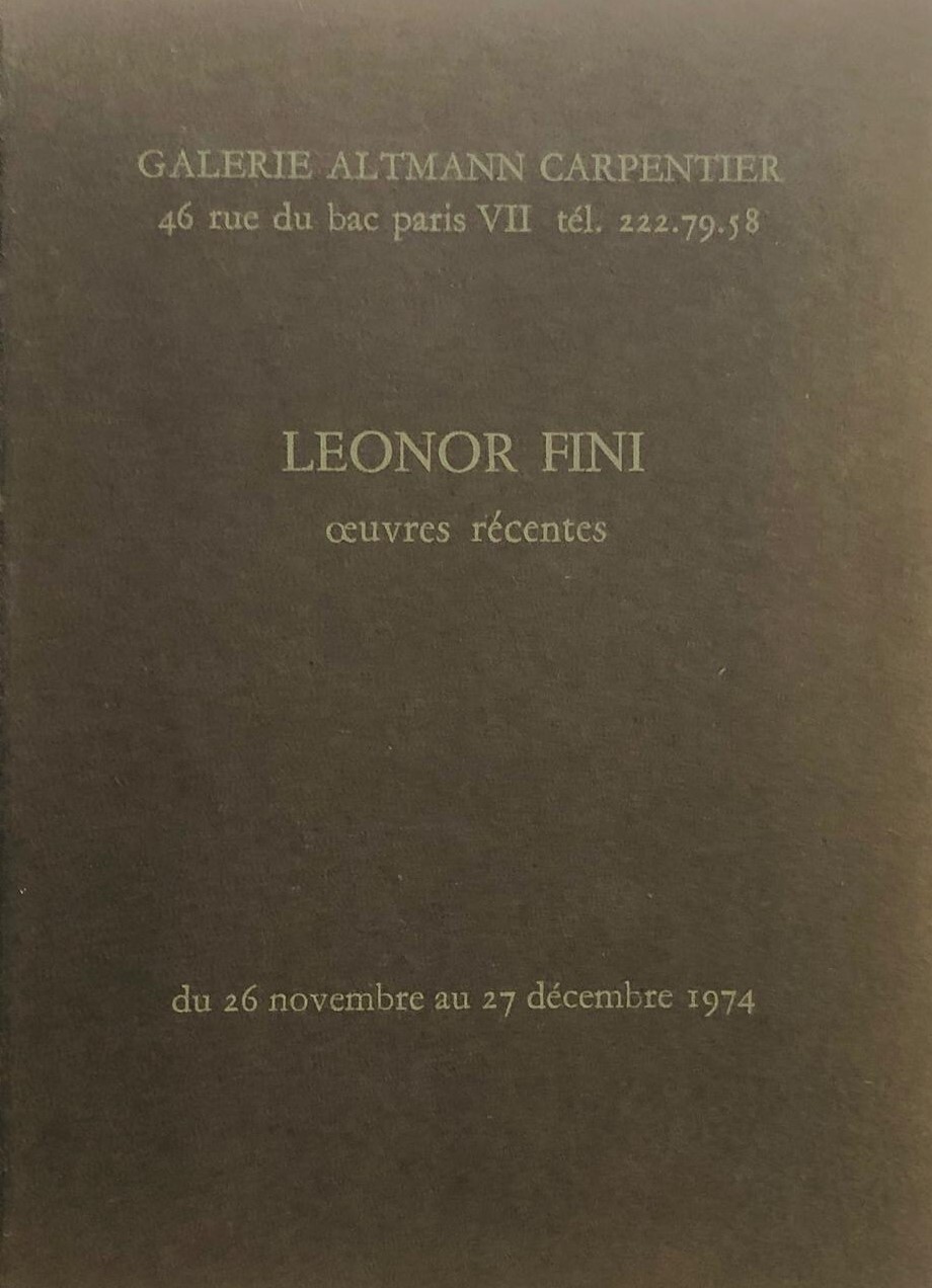 Leonor Fini. Oeuvres récentes ‎