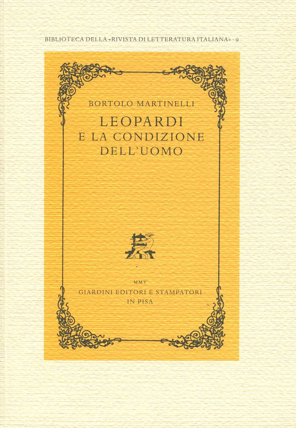 Leopardi e la condizione dell'uomo
