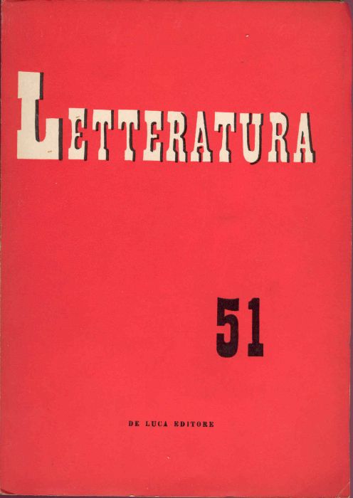 Letteratura. Anno IX - Maggio-Giugno 1961 - N. 51