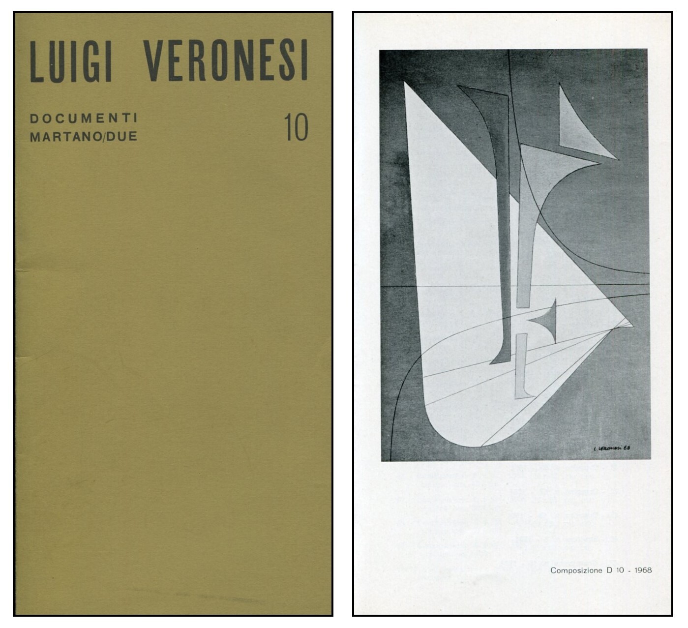 Luigi Veronesi. Galleria Martano/Due 1968