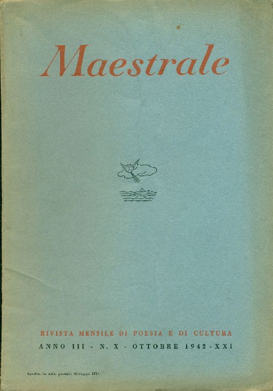 Maestrale. Anno III, N. 10, Ottobre 1942