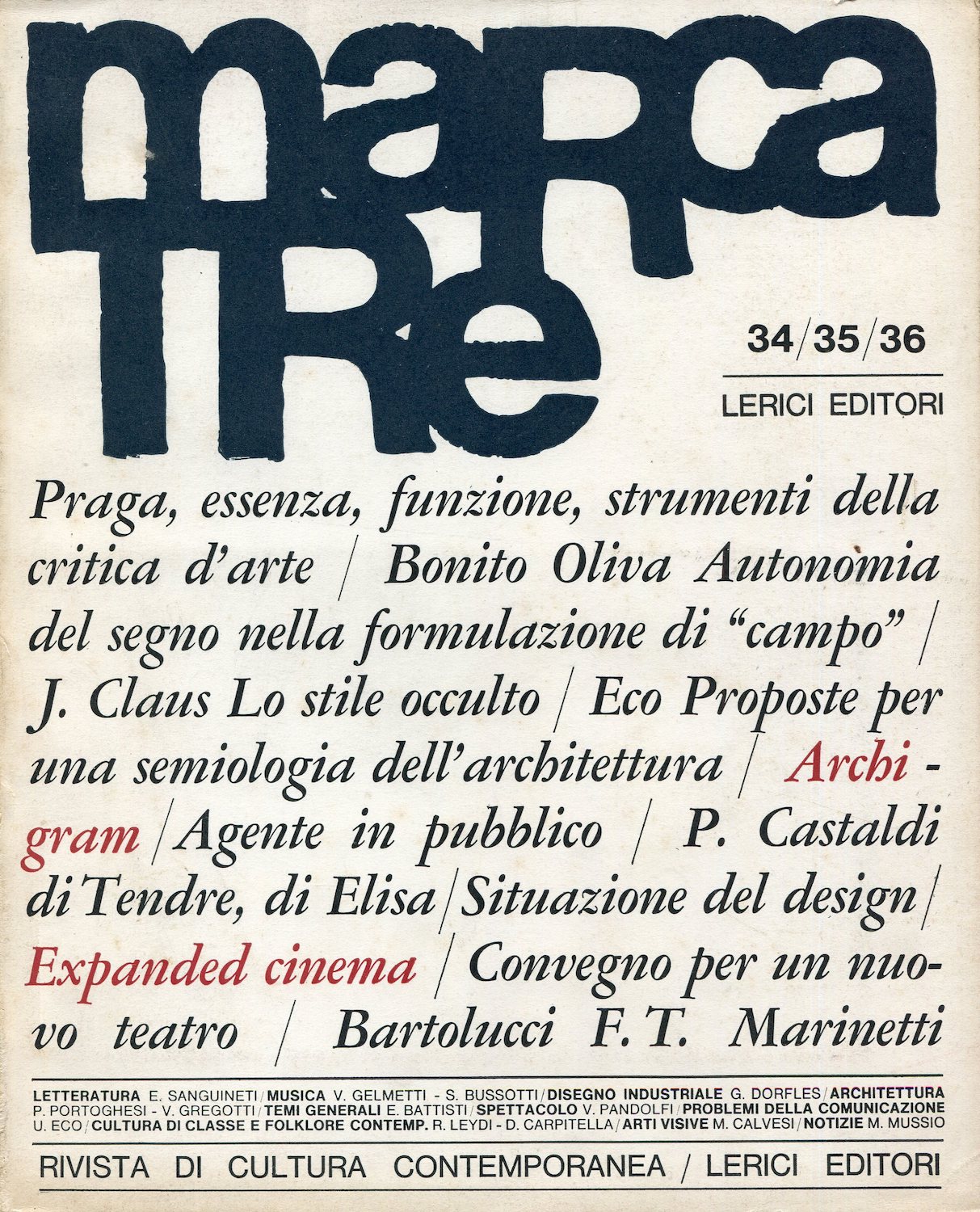 Marcatre 34-35-36. Dicembre 1967