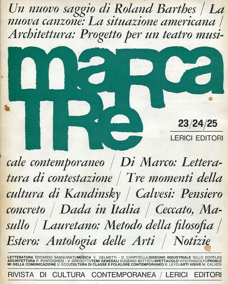 Marcatre n. 23-24-25, 1966
