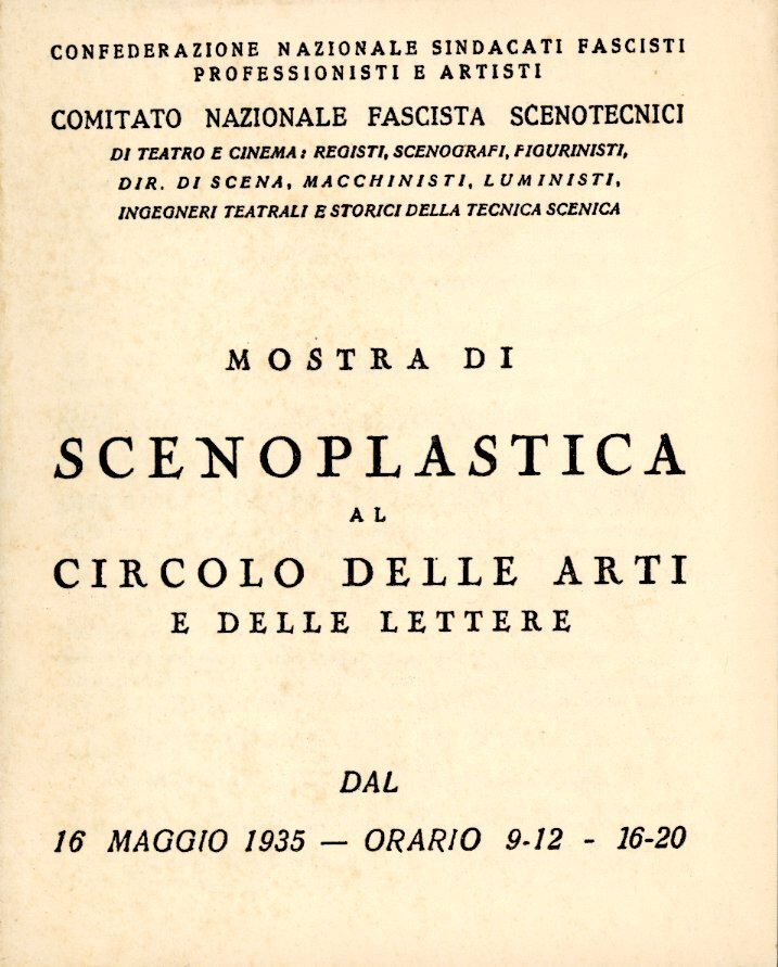 Mostra di Scenoplastica al Circolo delle Arti e delle Lettere