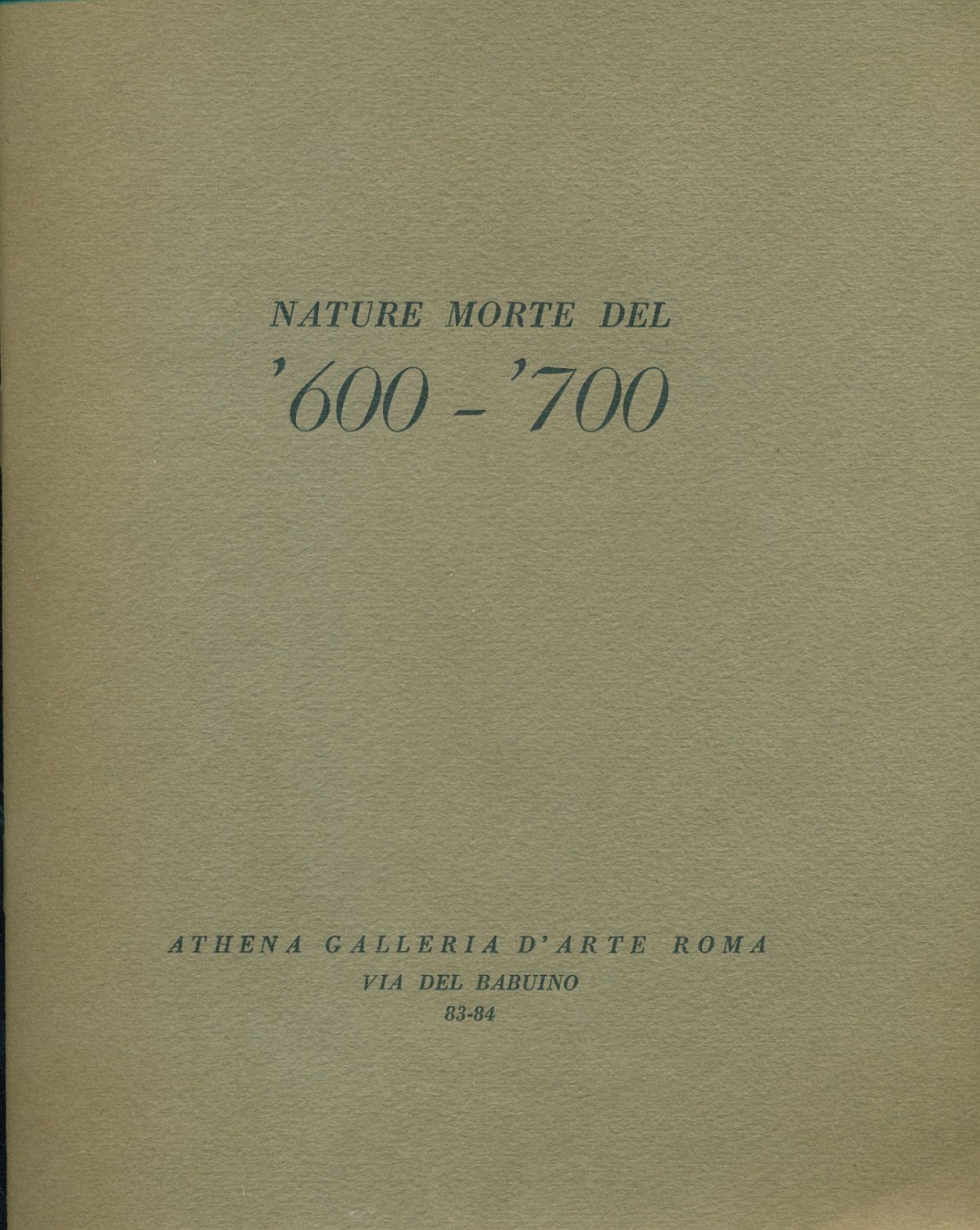 Nature morte del '600-'700