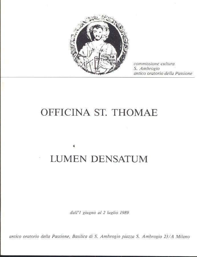 Officina St. Thomae. Lumen Densatum
