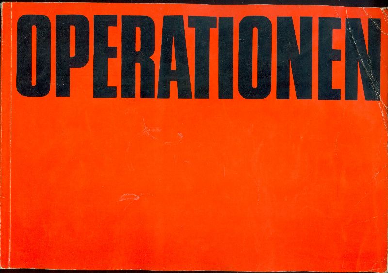 Operationen im Museum Fridericianum Kassel 16.7.-11.10.&amp;#39;69