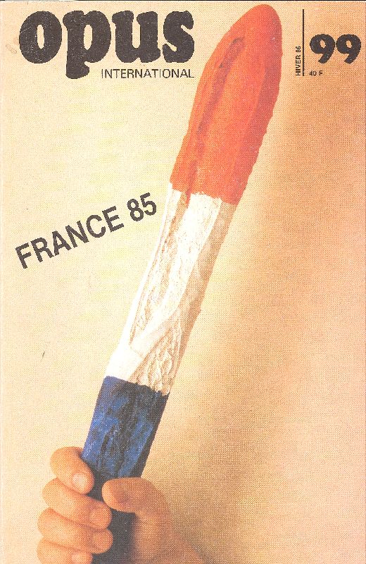 Opus International. France 85. Automne 1985, N.99