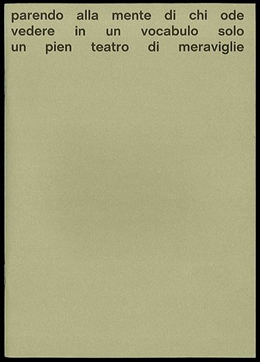 Parendo alla mente di chi ode vedere in un vocabulo …