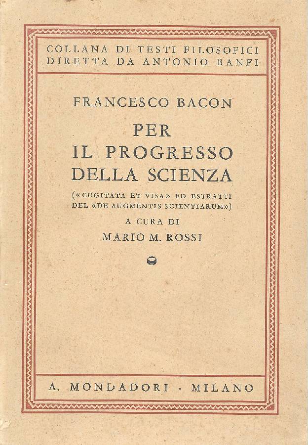 Per il progresso della scienza