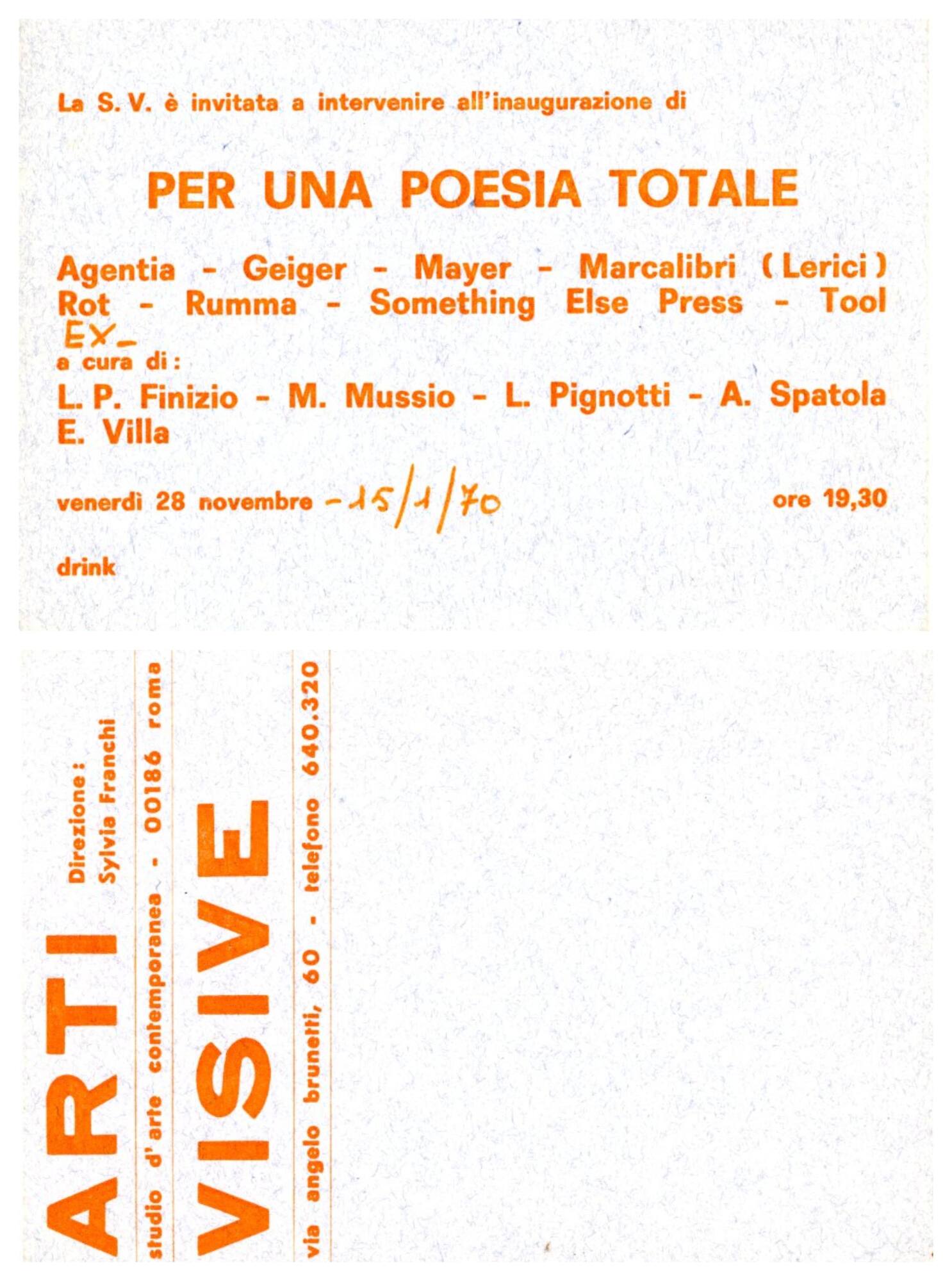 Per una poesia totale