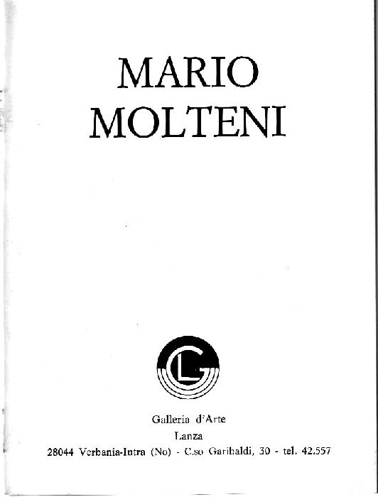 Personale di Mario Molteni scultore