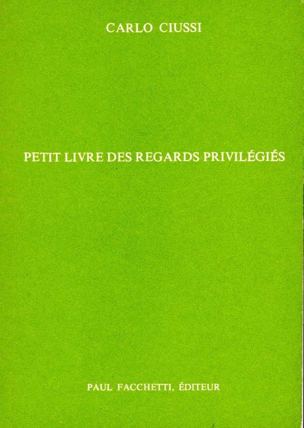 Petit livre des regards privilégiés
