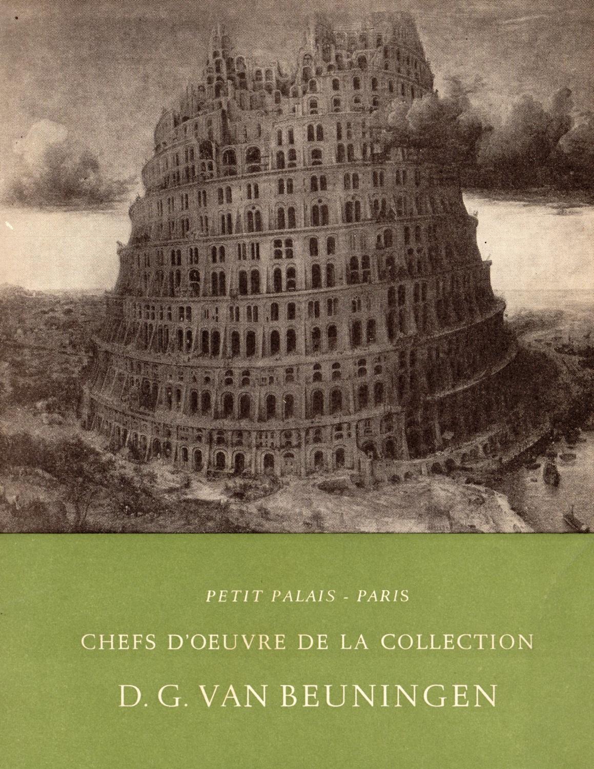 Petit Palais. Chefs d'oeuvre de la collection D.G. Van Beuningen