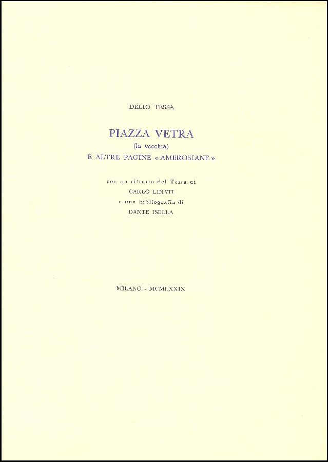 Piazza Vetra (la vecchia) e altre pagine "ambrosiane"