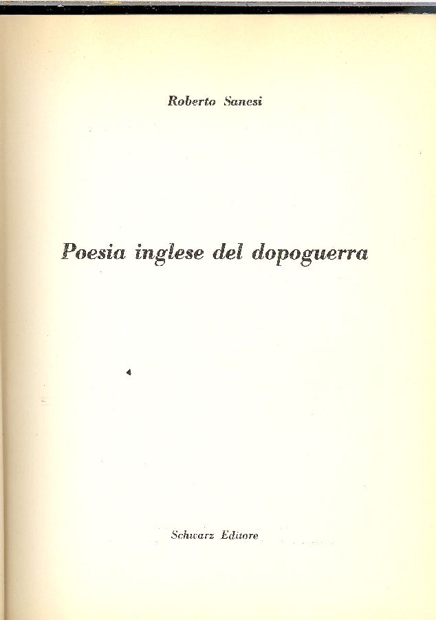 Poesia inglese del dopoguerra