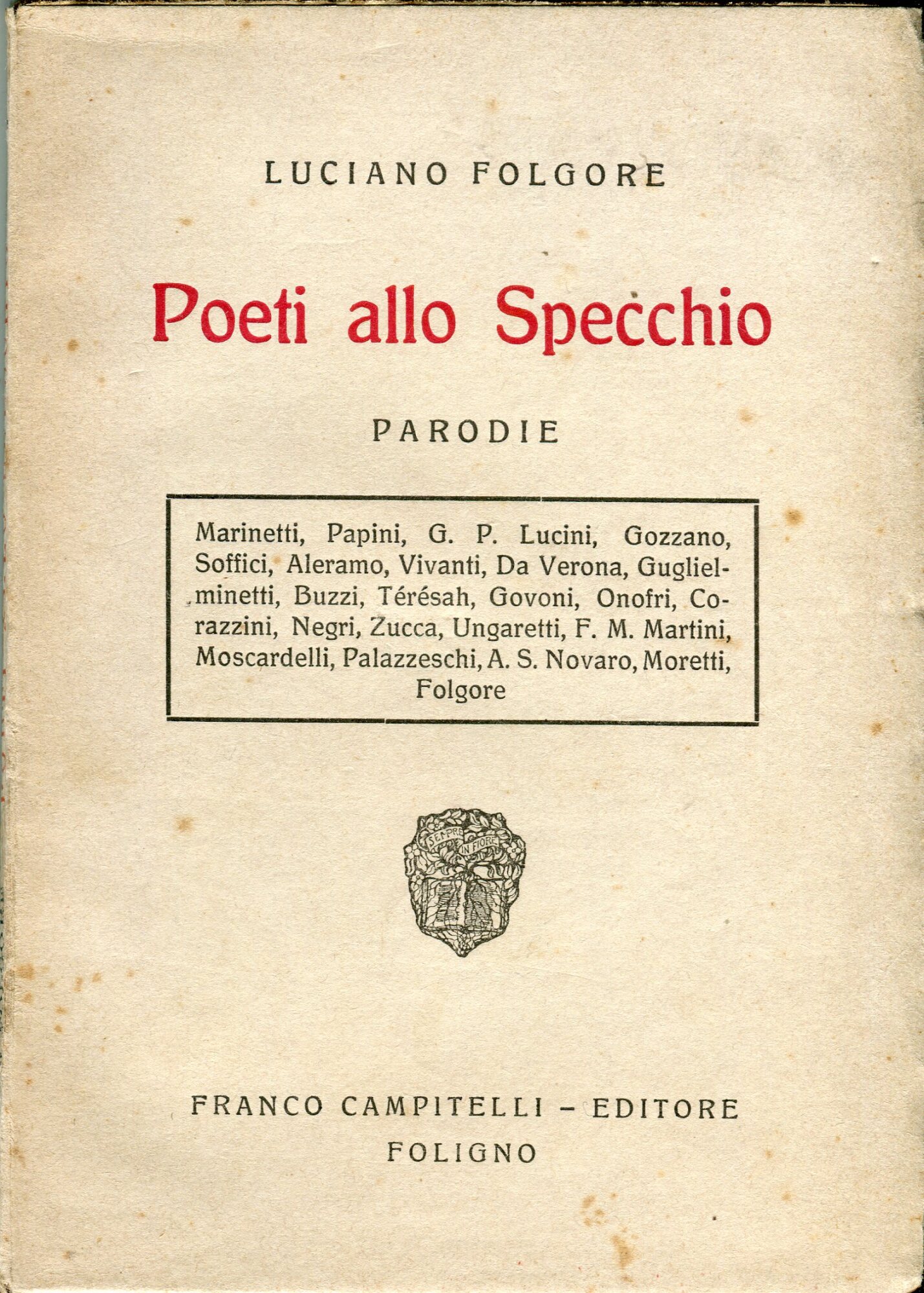 Poeti allo Specchio. Parodie