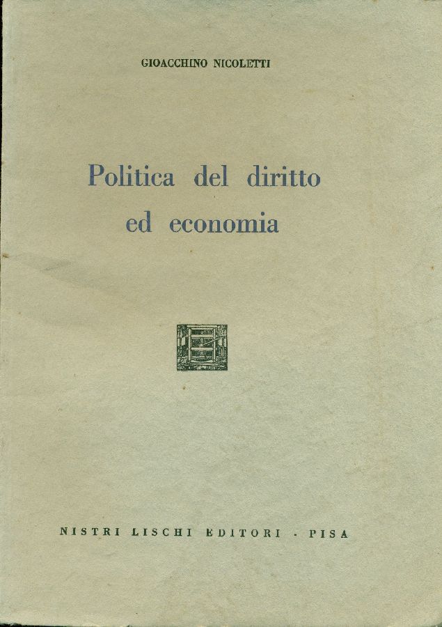 Politica del diritto ed economia