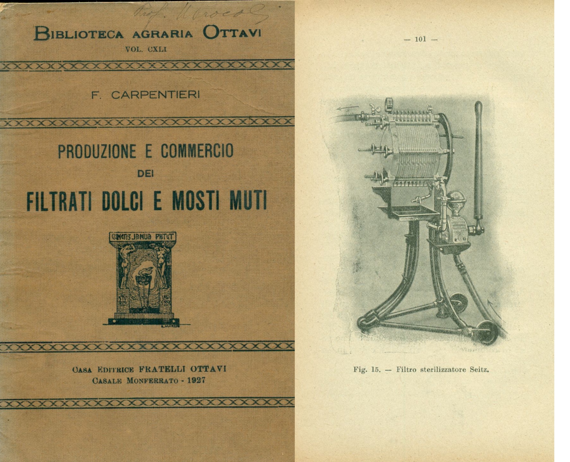 Produzione e commercio dei filtrati dolci e dei mosti muti