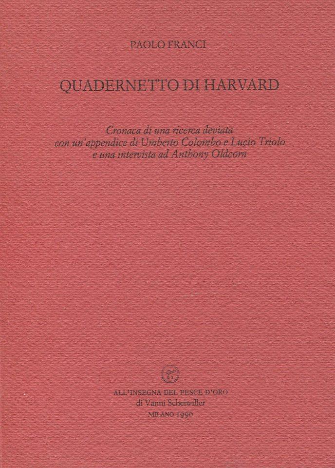 Quadernetto di Harvard