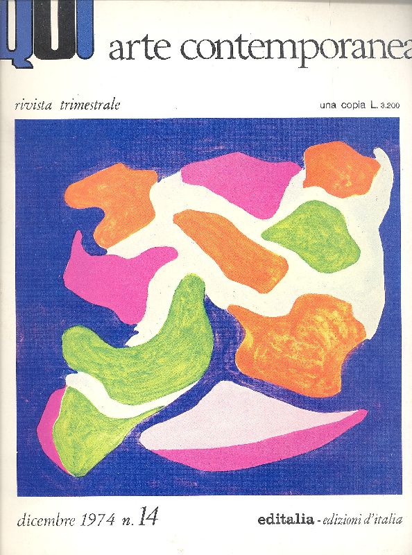 Qui Arte Contemporanea. Dicembre 1974 - N. 14