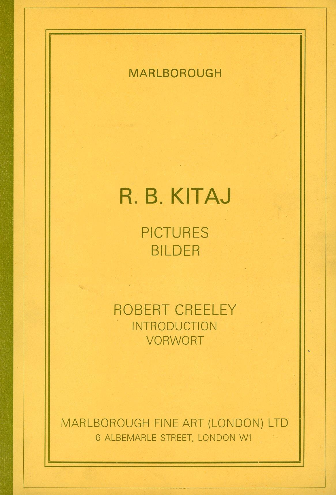 R.B. Kitaj. Pictures Bilder