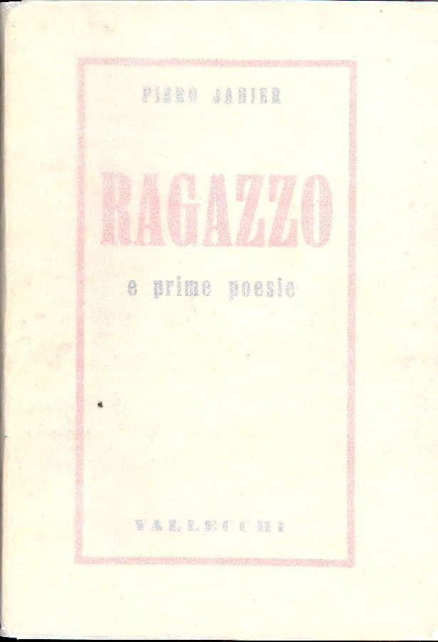 Ragazzo e prime poesie