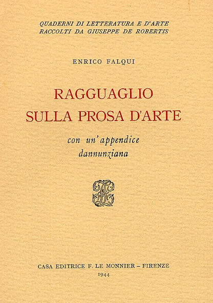 Ragguaglio sulla prosa d&amp;#39;arte