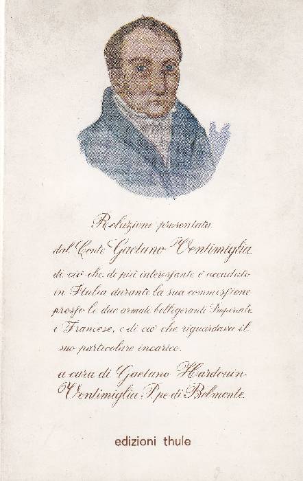 Relazione presentata dal Conte Gaetano Ventimiglia di ciò che di …