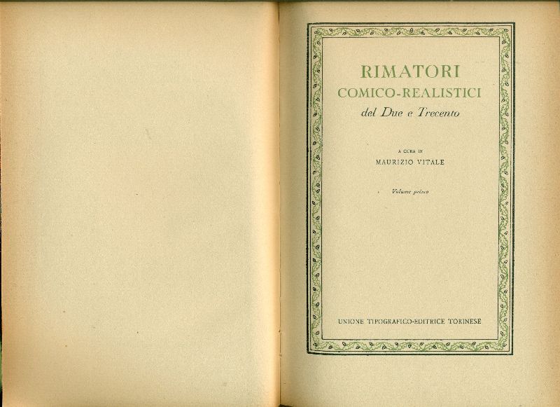 Rimatori comico-realisti del Due e Trecento
