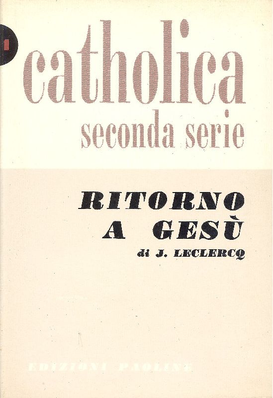 Ritorno a Gesù