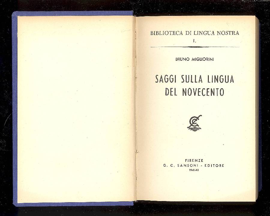 Saggi sulla lingua del Novecento. Lingua contemporanea