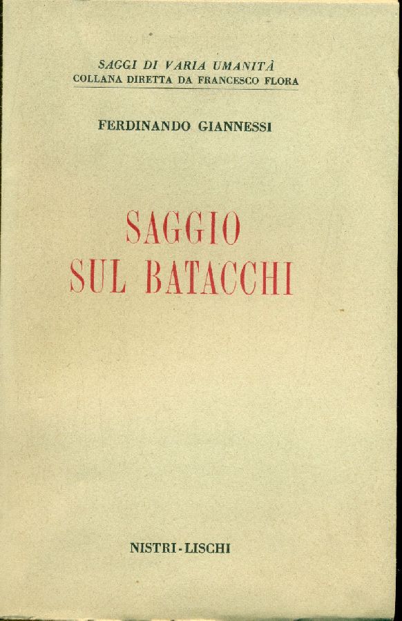 Saggio sul Batacchi