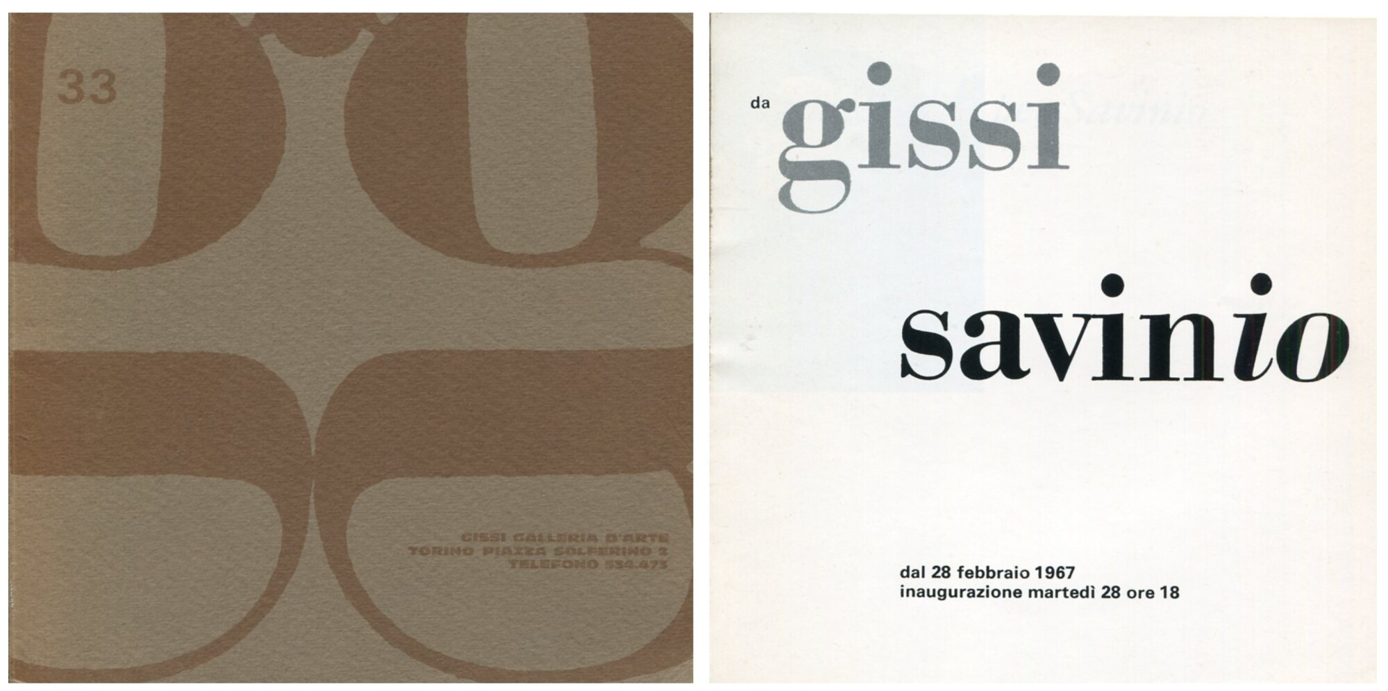 Savinio. Galleria Gissi, 1967