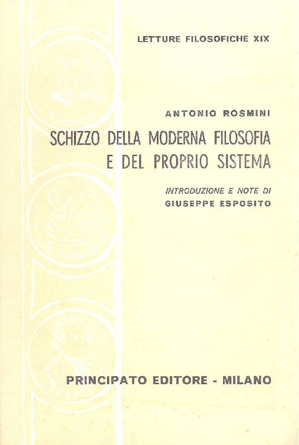 Schizzo della moderna filosofia e del proprio sistema