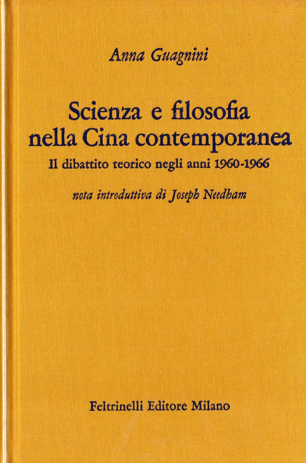 Scienza e filosofia nella Cina contemporanea