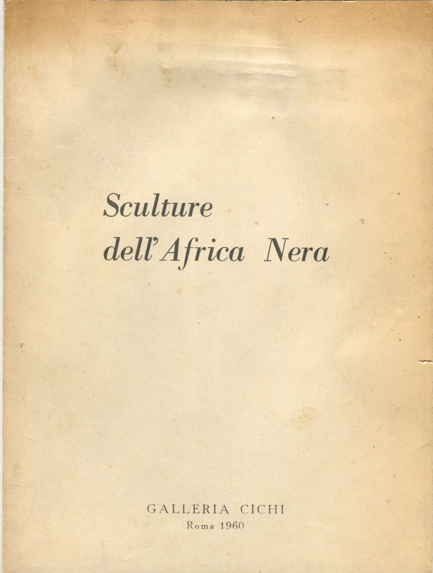 Sculture dell'Africa Nera