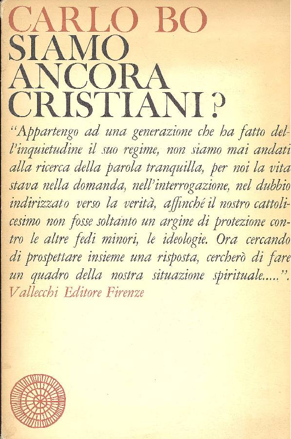 Siamo ancora cristiani?