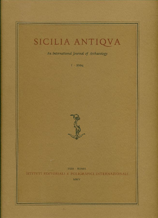 Sicilia Antiqua. An International Journal of Archaeology. Annuale diretto da …