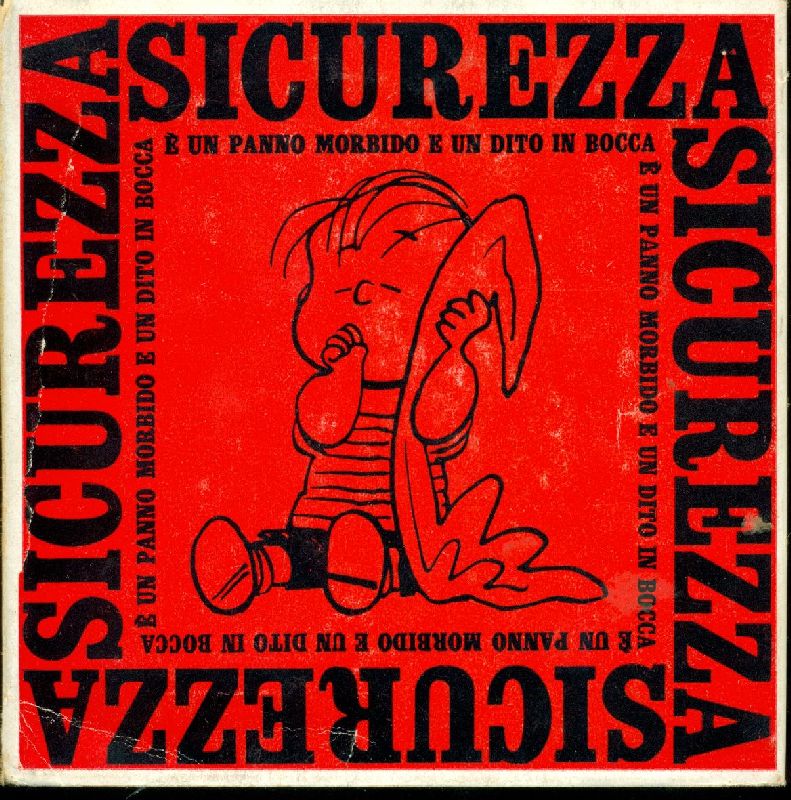 Sicurezza è un panno morbido e un dito in bocca