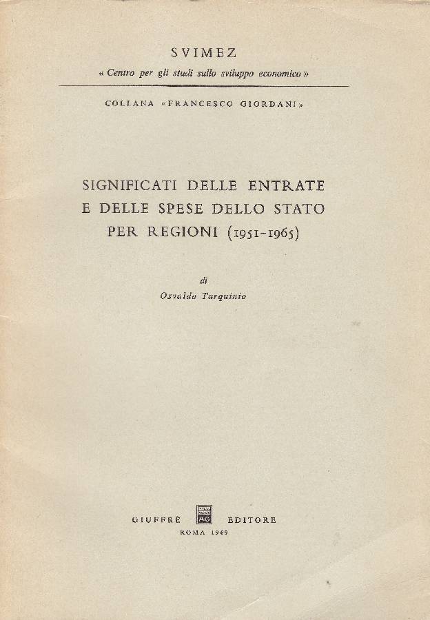 Significati delle entrate e delle spese dello Stato per regioni …