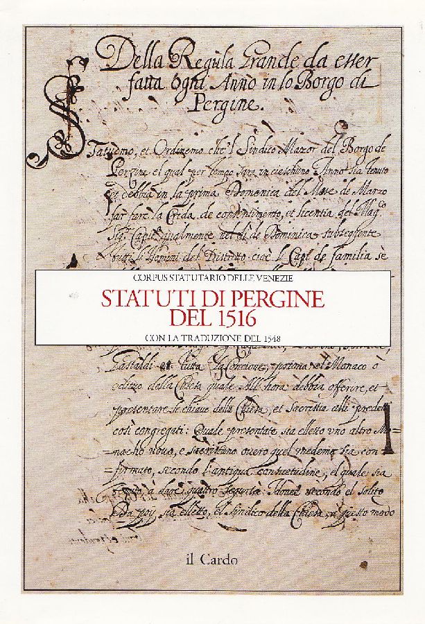 Statuti di Pergine del 1516
