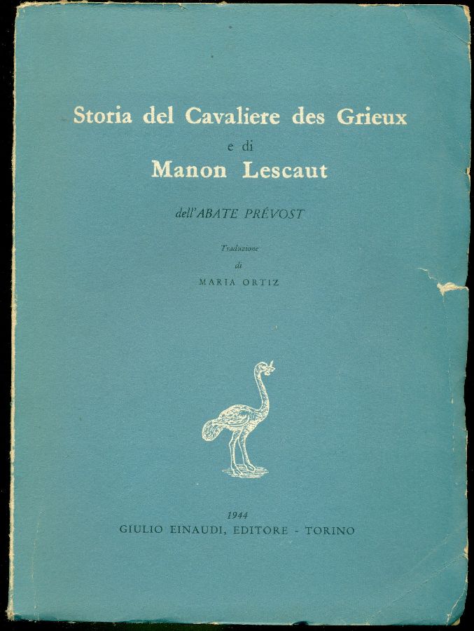 Storia del Cavaliere des Grieux e di Manon Lescaut