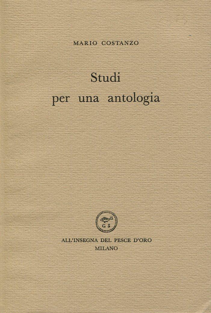 Studi per una antologia