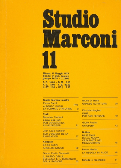 Studio Marconi 11 - 17 maggio 1979