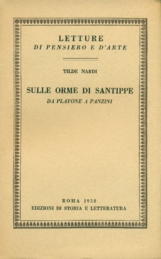 Sulle orme di Santippe da Platone a Panzini