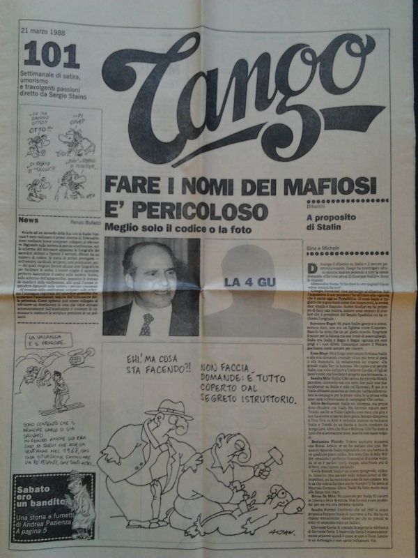 Tango. Settimanale di satira, umorismo e travolgenti passioni, diretto da …