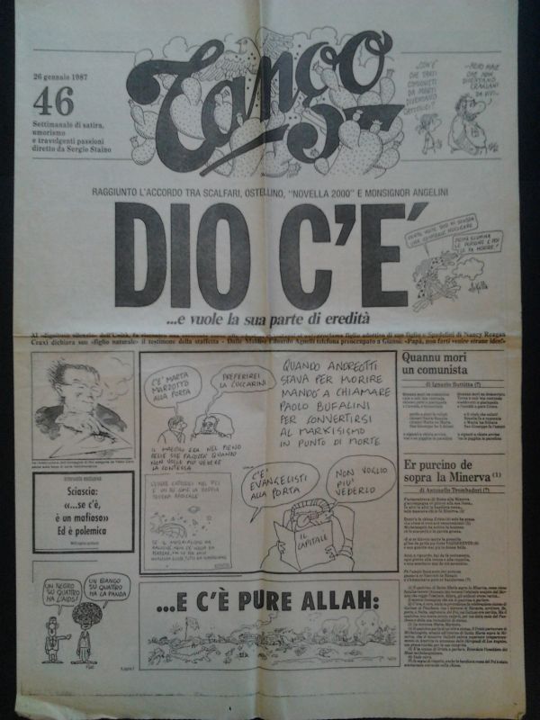 Tango. Settimanale di satira, umorismo e travolgenti passioni, diretto da …