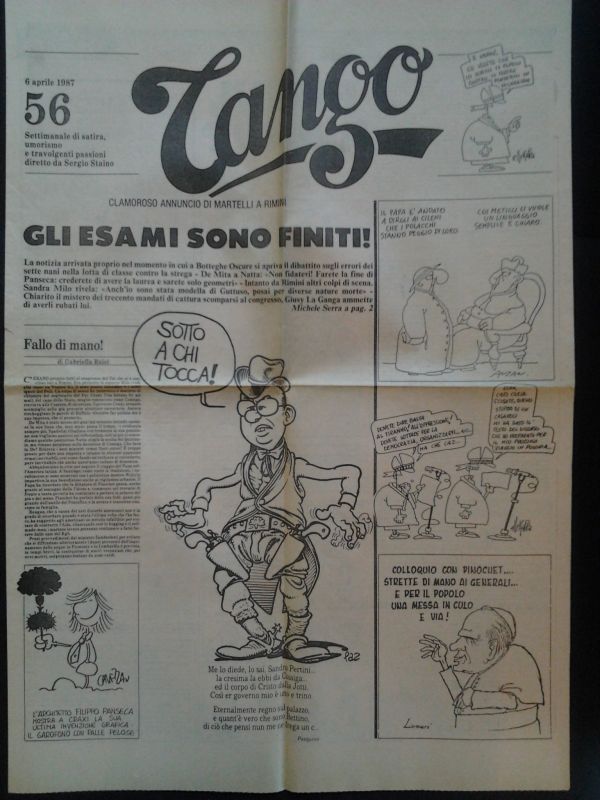 Tango. Settimanale di satira, umorismo e travolgenti passioni, diretto da …